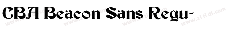 CBA Beacon Sans Regu字体转换